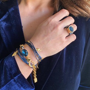 צמיד Ivy בלו מונטנה - סי סמדר אליאסף מעצבת תכשיטים בעבודת יד