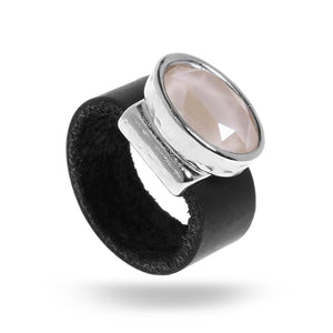 טבעת אובל פודרה מוכספת - סי סמדר אליאסף מעצבת תכשיטים בעבודת יד