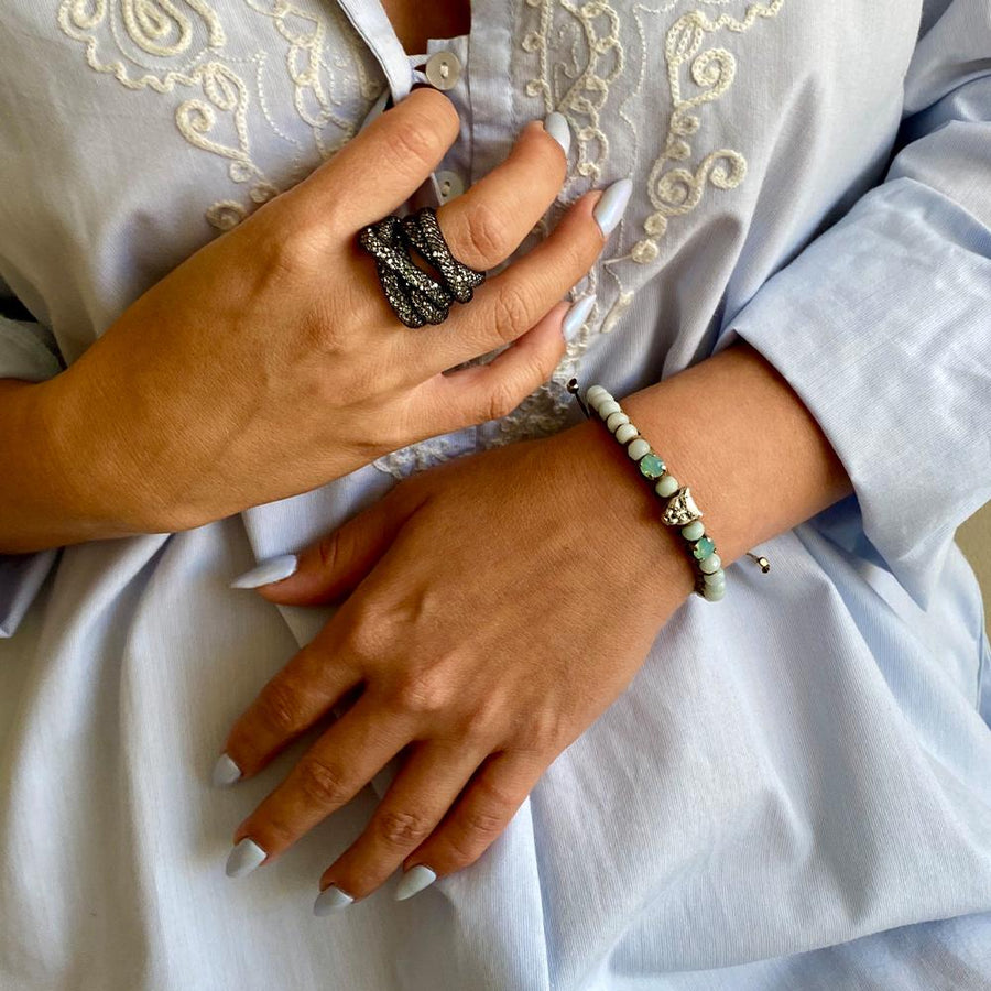 צמיד אינדיאני -לביאה - סי סמדר אליאסף מעצבת תכשיטים בעבודת יד