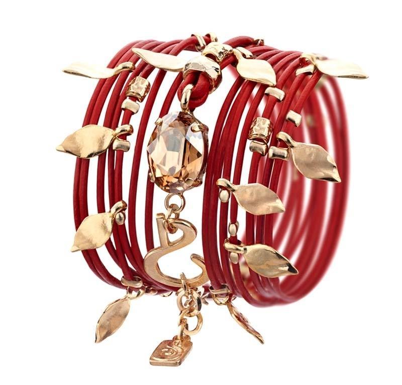 צמיד Ivy אדום לוהט - סי סמדר אליאסף מעצבת תכשיטים בעבודת יד