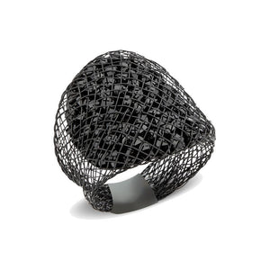 טבעת Sparks שחורה - סי סמדר אליאסף מעצבת תכשיטים בעבודת יד