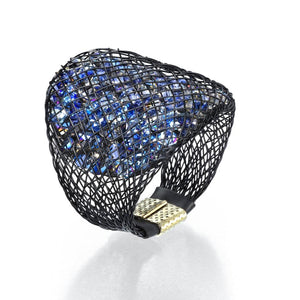 טבעת Sparks כחולה - סי סמדר אליאסף מעצבת תכשיטים בעבודת יד